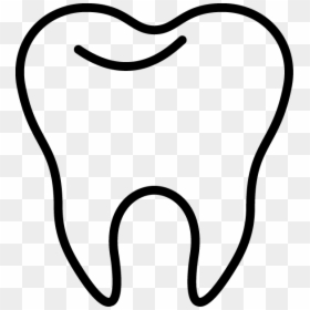 Tooth Black And White, HD Png Download - teeth png