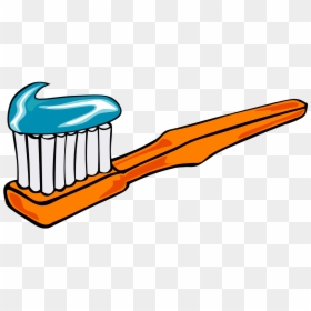 Orange Toothbrush Clipart, HD Png Download - teeth png