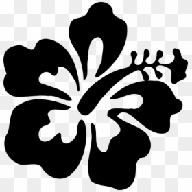 Hibiscus Black And White, HD Png Download - hibiscus png