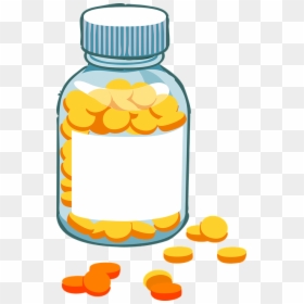 Pill Bottle Clip Art, HD Png Download - pill png