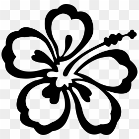 Hawaii Clip Art Black And White, HD Png Download - hibiscus png