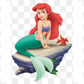 Little Mermaid Sitting On A Shell, HD Png Download is pure and