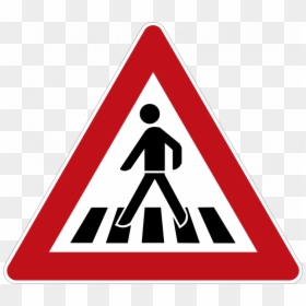 Señal De Cruce De Peatones, HD Png Download - street sign png