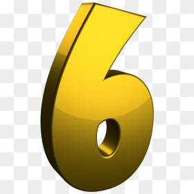 3d Number 6 Png, Transparent Png - numbers png
