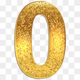 Gold Number 0 Clipart, HD Png Download - numbers png
