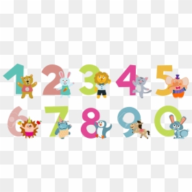 Animated Numbers 1 To 10, HD Png Download - numbers png