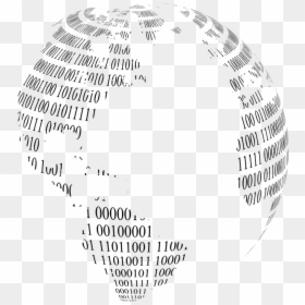 Binary Globe, HD Png Download - numbers png
