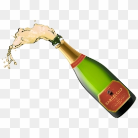 Wine Bottle Splash Png, Transparent Png - champagne bottle png