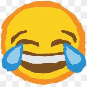Crying Laugh Emoji Png, Transparent Png - crying laughing emoji png