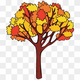 Fall Tree Clipart, HD Png Download - tree clipart png