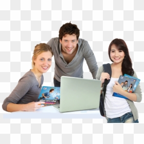 Student With Computer Png, Transparent Png - student png