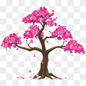 Clip Art Cherry Blossom Tree, HD Png Download - tree clipart png