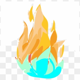 Cartoon Fire Flames, HD Png Download - realistic fire png