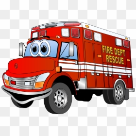 Firetruck Clipart, HD Png Download - realistic fire png