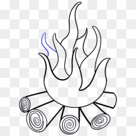 Drawings Of A Fire, HD Png Download - realistic fire png