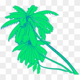Orange Palm Trees Clip Art, HD Png Download - tree clipart png