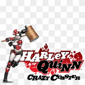 Harley Quinn Crazy Coaster Logo, HD Png Download - harley quinn png