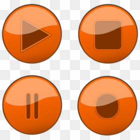 Button Png Play Pause, Transparent Png - pause button png