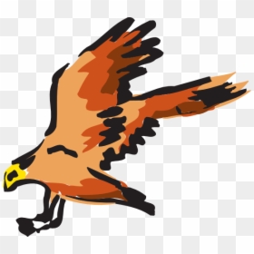 Flying Falcon Clipart, HD Png Download - birds flying png