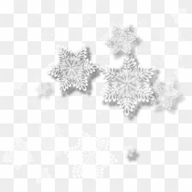 Christmas Party Invitation Background, HD Png Download - white snowflake png