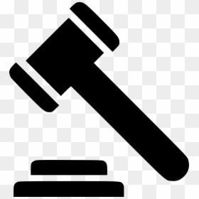 Legal Icon Png, Transparent Png - gavel png