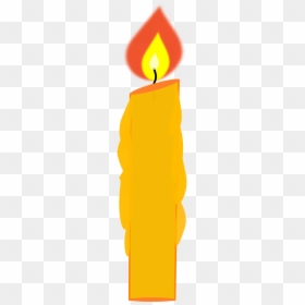 Birthday Clipart Candle, HD Png Download - candle flame png