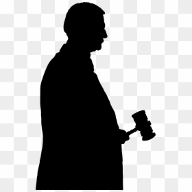 Judge Clipart Silhouette, HD Png Download - gavel png