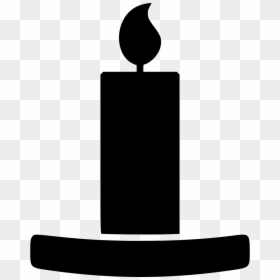 Silhouette, HD Png Download - candle flame png