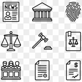Law Icons, HD Png Download - gavel png