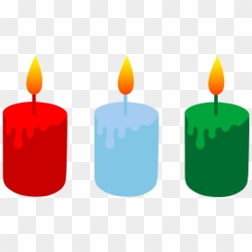 Clip Art Christmas Candles, HD Png Download - candle flame png