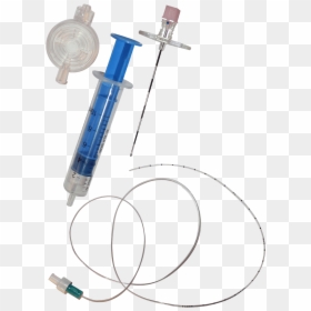 Epidural Catheter, HD Png Download - syringe png