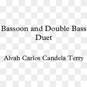 Document, HD Png Download - bassoon png