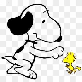 Snoopy Kisses Woodstock By Bradsnoopy97 - Transparent Background Snoopy ...