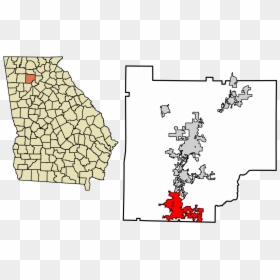 Fitzgerald Ga On Map, HD Png Download - woodstock png