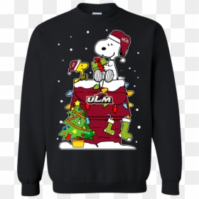 Louisiana Monroe Warhalks Ugly Christmas Sweaters Snoopy - Tom Holland Merchandise, HD Png Download - woodstock png