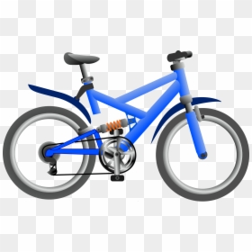 Blue Bike Clip Arts - Blue Bike Clipart, HD Png Download - bicycle icon png