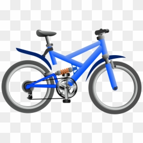 Blue Bike Clip Arts - Blue Bike Clipart, HD Png Download - bicycle icon png