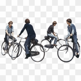 The Beatles Riding Bicycles Clip Arts, HD Png Download - bicycle icon png