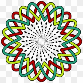 Round, Star, Colors, Illusion - Color Full Round Png, Transparent Png - round star png