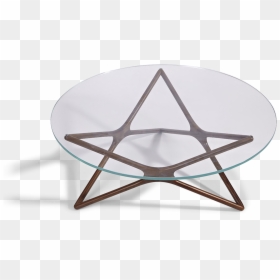 Coffee Table, HD Png Download - round star png
