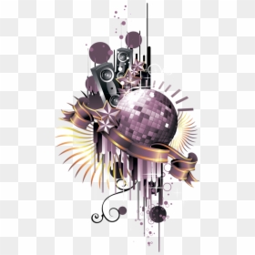 Nightclub Disco Ball - Clipart Dj, HD Png Download - discoball png