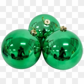 Green Christmas Ball Png Transparent Image - Green Christmas Baubles, Png Download - soccer ball.png