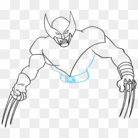 How To Draw Wolverine From X-men - Draw Wolverine Step By Step, HD Png Download - wolverine mask png