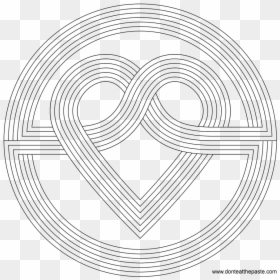 Geometric Heart Coloring Pages - Simple Heart Mandala Coloring Pages, HD Png Download - geometric heart png