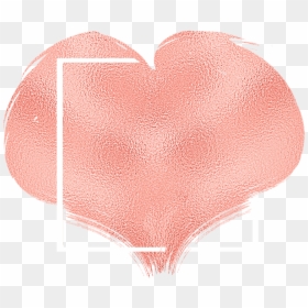 #love #heart #rosegold #brush #glitter #watercolor, HD Png Download - geometric heart png