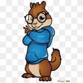 Simon Alvin And The Chipmunks Drawing, HD Png Download - alvin png