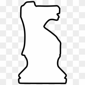 White Silhouette Chess Piece Remix Knight / Caballo - Silhouette, HD Png Download - chess knight png