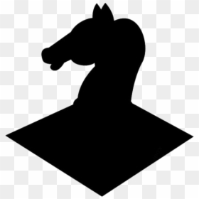 Knight Sketch Png, Transparent Chess Piece Picture - Silhouette, Png Download - chess knight png