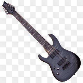 Schecter Banshee 8 Active Left Handed Electric Guitar - Left Handed Black Guitar Schecter, HD Png Download - banshee png