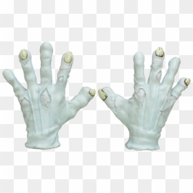 25365 - Clown Gloves, HD Png Download - skeleton hands png